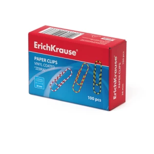 Скрепки ErichKrause металлические 28 мм 100 шт. 