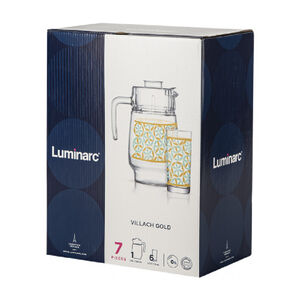 Набор графина и 6 стаканов Luminarc Villach Gold Q5669  