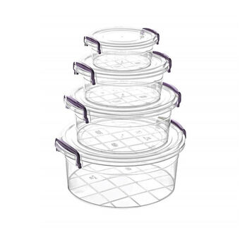 Տարաների հավաքածու Violet 4 հատ 0455 ||Набор контейнеров для продуктов Violet 4 шт ||Violet food container set 4 pcs