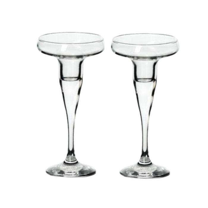 Подсвечник стеклянный Pasabahce Basic 17 см 2 шт. 44021 