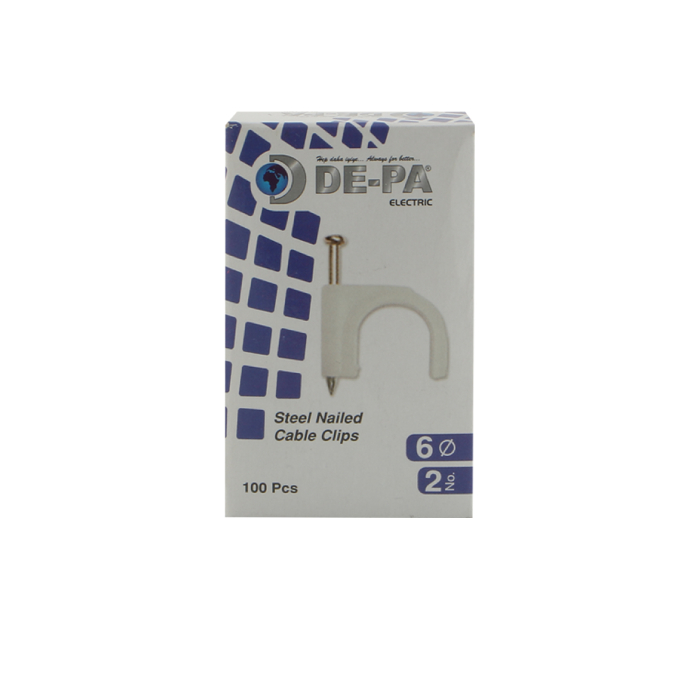 Plastic staple with a nail (clip) De-pa N2 100 pcs