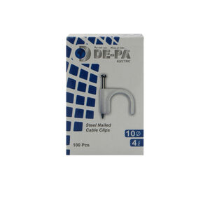 Plastic staple with a nail (clip) De-pa N4 100 pcs