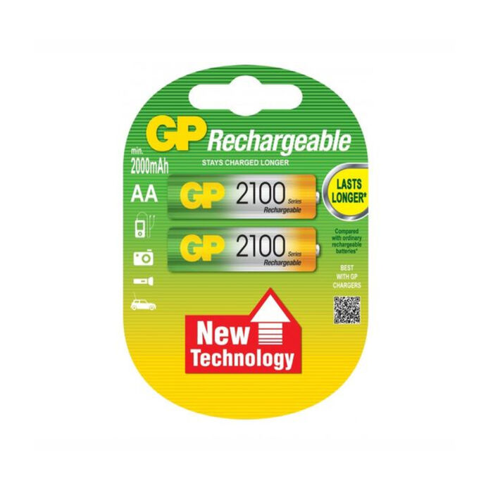 Аккумулятор GP AA (HR06) 2100mAh 2BL 