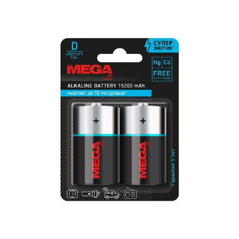 Մարտկոց Mega D/E 95 LR20 2 հատ ||Батарейки D (LR20) Promega (2 штуки в упаковке) ||Batteries D (LR20) Promega (pack of 2)