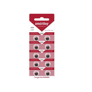 Батарейки Smartbuy таблетка AG3-10B 