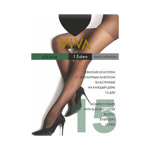 Զուգագուլպա Viva Shine 15 Den Black 