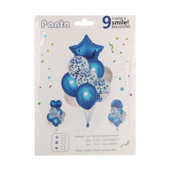 Հավաքածու փուչիկների կապույտ 9 հատ ||Набор из 9 воздушных шаров синий ||Set of 9 blue balloons 