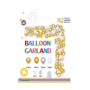 Փուչիկների հավաքածու Balloon Garland 112 հատ 