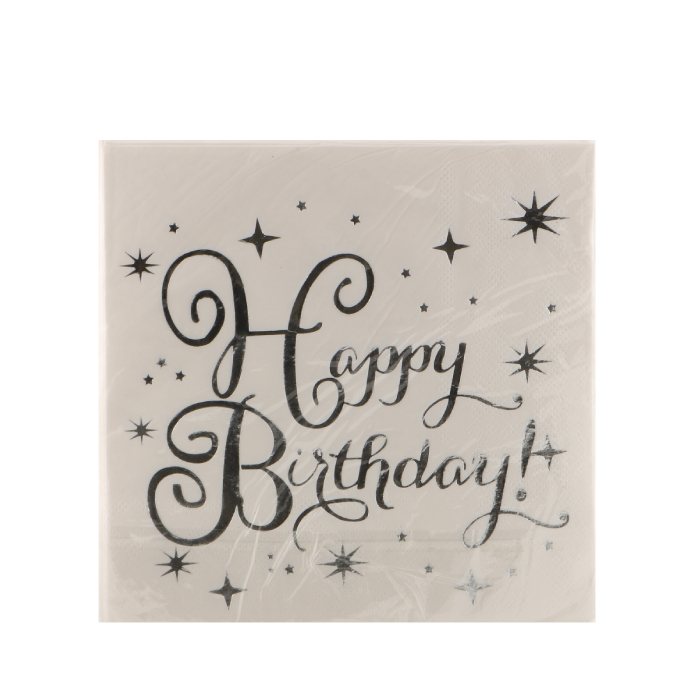 Салфетки Happy Birthday 10 шт. 