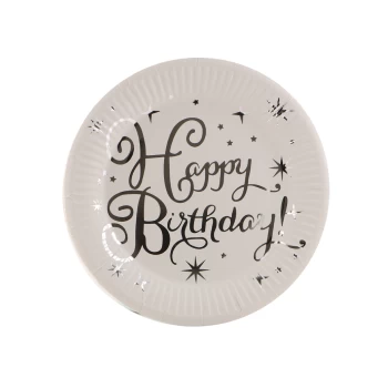 Праздничная тарелка Happy Birthday 10 шт. 