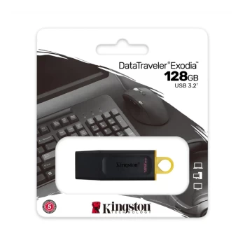 Հիշողության կրիչ Kingston Technology DataTraveler Exodia - USB 3.2 128 GB ||Карта памяти Kingston Technology DataTraveler Exodia - USB 3.2 128 GB ГБ ||Kingston Technology DataTraveler Exodia USB 3.2 Memory Card 128GB