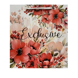 Подарочный пакет Exclusive 21,5x22 см