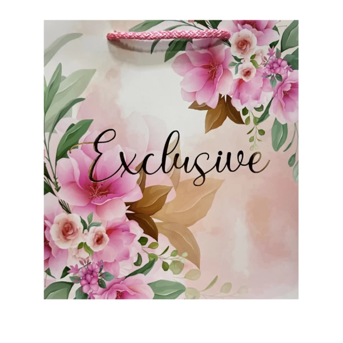 Подарочный пакет Exclusive 21,5x22 см