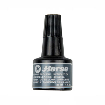 Թանաք կնիքի Horse 30 մլ ||Штемпельная краска Horse, 30 мл, черная ||Horse stamp ink, 30 ml, black