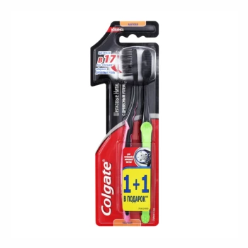 Toothbrush Colgate Silk threads with charcoal soft 1+1 pcs
