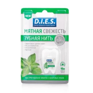 Зубная нить D.I.E.S Мятная свежесть 15 м 