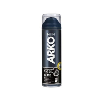 Գել սափրվելու Arko 2in1 Black 200 մլ ||Гель для бритья Arko Black 2 в 1 200 мл ||Shaving gel Arko Black 2 in 1 200 ml