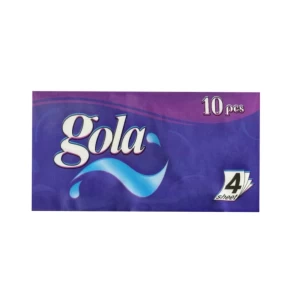 Карманные салфетки Gola 4 слоя 10 шт. 