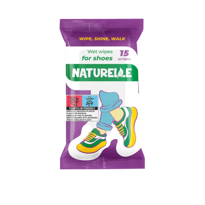 Անձեռոցիկ խոնավ Naturelle for shoes 15 հատ 