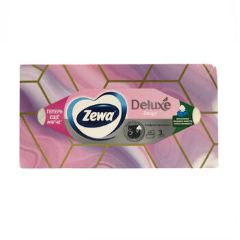Անձեռոցիկ տուփով Zewa Deluxe 3 շերտ 90 հատ ||Zewa Deluxe 3-х слойные 90 пачек салфеток ||Zewa Deluxe 3 ply 90 pack of tissues