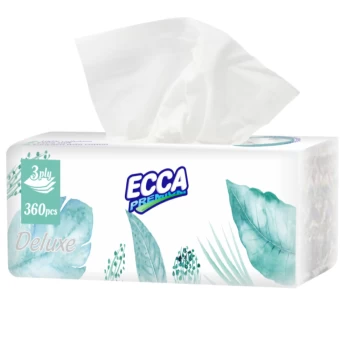 Салфетка Ecca Deluxe 3 слоя 120 шт. 