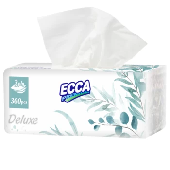 Салфетка Ecca Deluxe 3 слоя 120 шт. 
