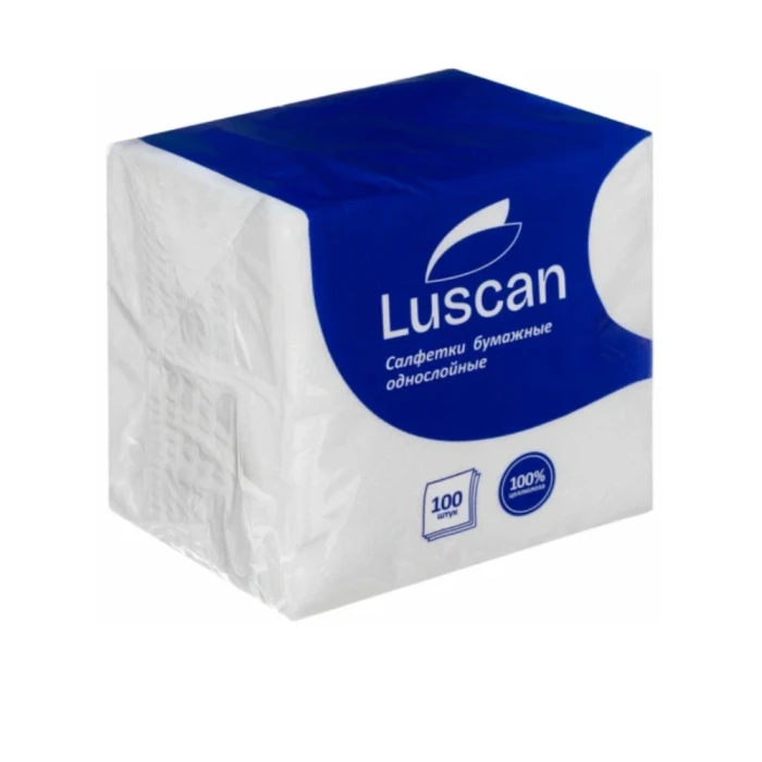 Անձեռոցիկ Luscan 1 շերտ 24x24 սմ 100 hատ 