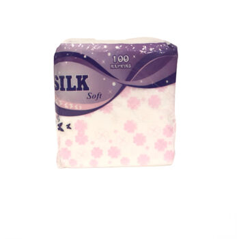 Անձեռոցիկ Silk Soft 24x24 սմ 100 հատ ||Салфетка Silk Soft 24x24 см 100 шт. ||Napkin Silk Soft 24x24 cm 100 pcs.