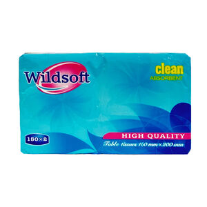 Անձեռոցիկ Wildsoft 150 հատ 2 շերտ 