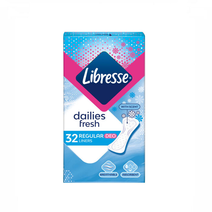 Միջադիր Libresse dailies fresh & protect ամենօրյա 32 հատ 