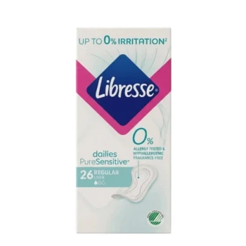 Միջադիր Libresse Pure Sensetive ամենօրյա 26 հատ ||Прокладки Libresse Pure Sensetive 26 шт. ||Pads Libresse Pure Sensetive 26 pcs