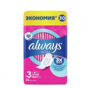 Прокладки женские гигиенические Always Ultra Super 30 шт  