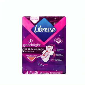 Прокладки гигиенические Libresse Goodnight Ultra+X-Large 8 шт 