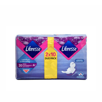 Միջադիր Libresse Maxi Goodnight Duo 2x10 ||Женские гигиенические прокладки Libresse Maxi Night Wing 20 шт. ||Women's sanitary pads Libresse Maxi Night Wing 20 pcs.
