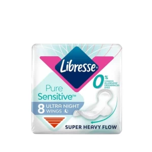 Женские гигиенические прокладки Libresse Sensitive Ultra Night 8шт. 