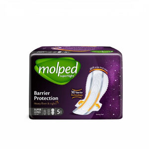 Прокладки гигиенические Super Long Super Night Molped 5 шт 