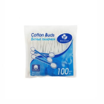 Բամբակե ձողիկ Biocotton 100 hատ ||Ватные палочки Biocotton 100 шт․ ||Cotton sticks Biocotton 100 pcs.