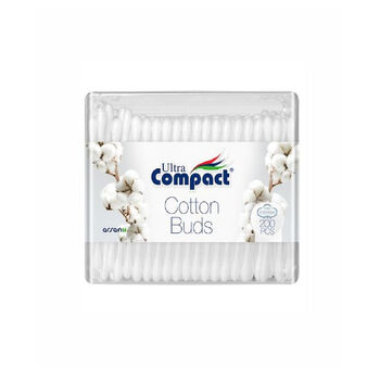 Բամբակե ձողիկ Compact 200 հատ ||Ватные палочки Compact 200 шт․ ||Cotton sticks Compact 200 pcs.