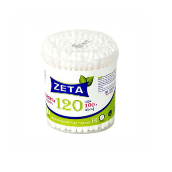 Բամբակե ձողիկ Zeta 120 հատ ||Ватные палочки Zeta 120 шт․ ||Cotton sticks Zeta 120 pcs.