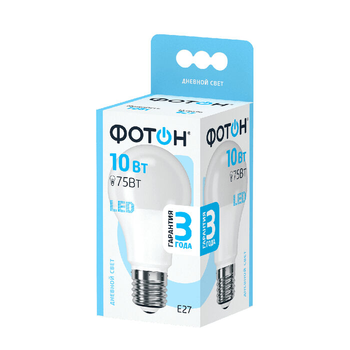 Светодиодная лампа Фотон LED A60 10W E27 4000K 