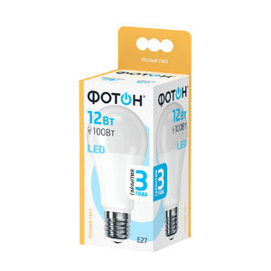 LED lamp Photon LED A60 12W E27 3000K