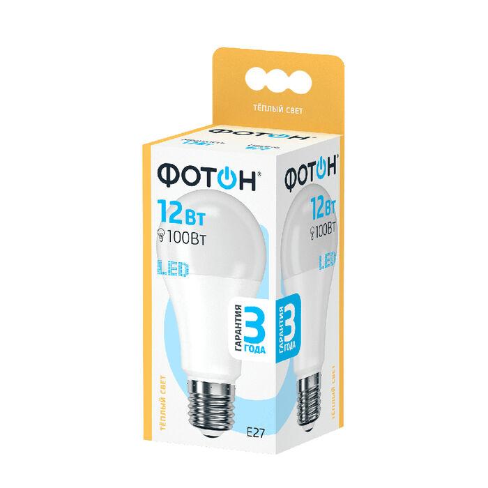 LED lamp Photon LED A60 12W E27 3000K