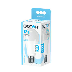 LED lamp PHOTON LED A60 12W E27 4000K