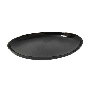 Մատուցման ափսե Luminarc Diwali 33 սմ ||Тарелка стеклянная Luminarc черная овальная 33 см ||Plate glass Luminarc black oval 33 cm
