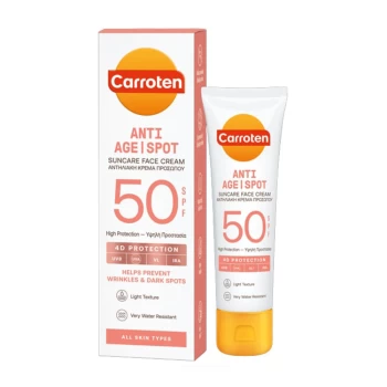 Կրեմ արևապաշտպան Carroten հակատարիքային SPF 50 50 մլ ||Солнцезащитный крем Carroten антивозрастной SPF 50 50 мл ||Carroten anti-aging sunscreen SPF 50 50 ml