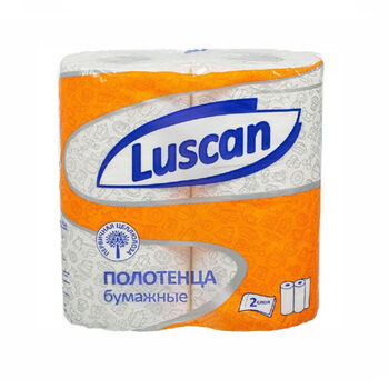 Սրբիչ խոհանոցի Luscan 2 շերտ 2 հատ 17 մ ||Полотенца бумажные Luscan 2-слойные белые 2 рулона по 17 метров ||Paper towels Luscan 2-ply white 2 rolls of 17 meters