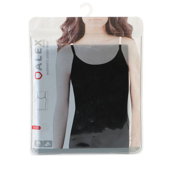 T-shirt female black Alex without sleeves W2001