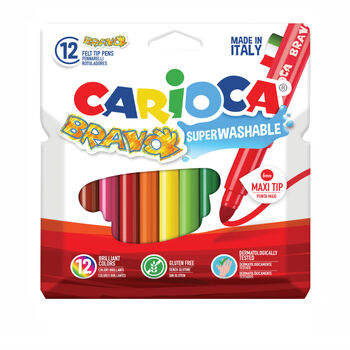 Ֆլոմաստեր Carioca Bravo 12 գույն ||Фломастеры Carioca Bravo 12 цветов ||Markers Carioca Bravo 12 colors