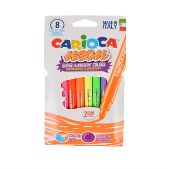 Ֆլոմաստեր Carioca Neon 8 գույն ||Фломастеры неоновые Carioca Neon 8 цветов ||Neon markers Carioca Neon 8 colors