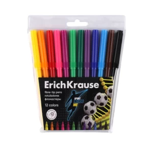 Фломастеры ErichKrause Sport DNA 12 цветов 
